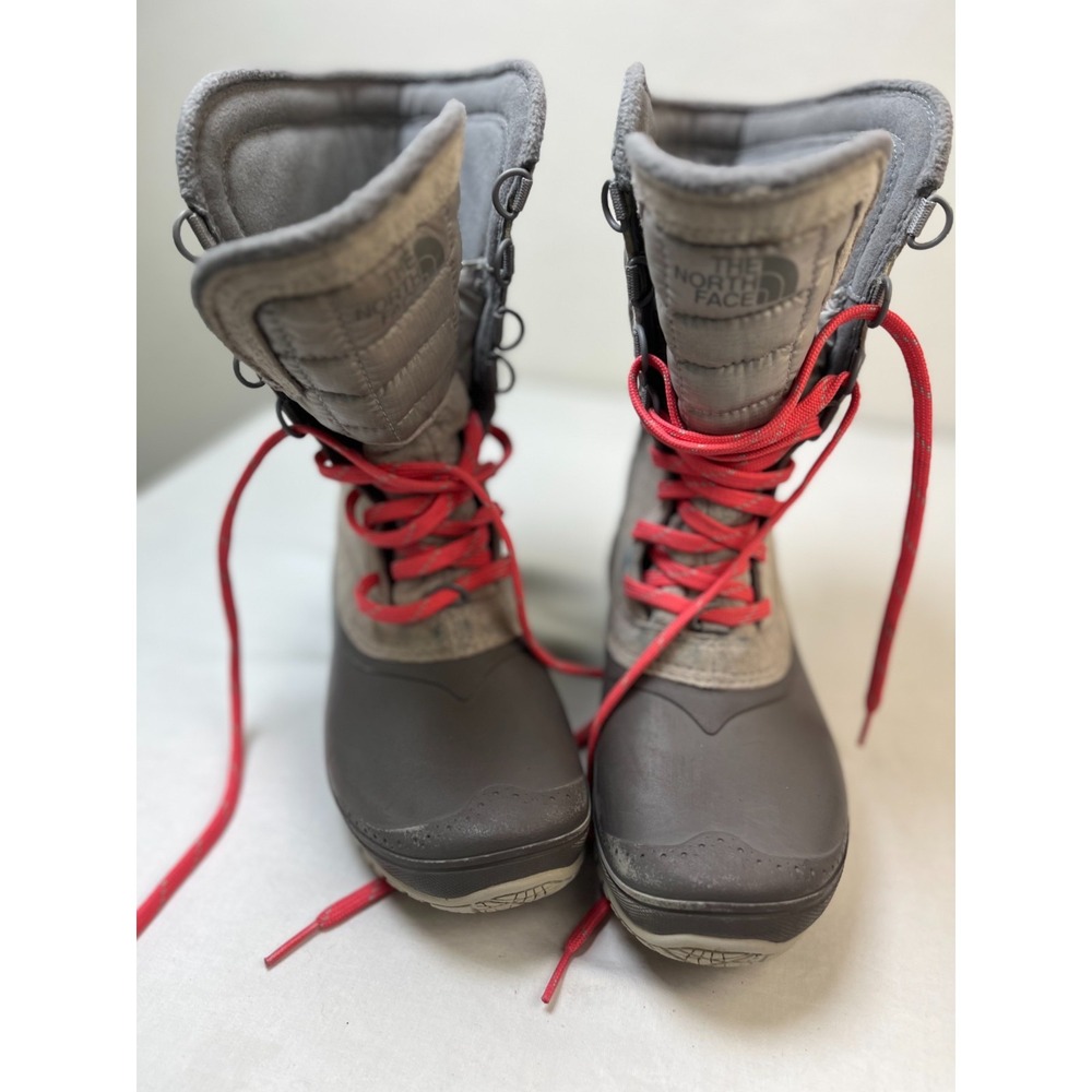 The North Face Women's‎ ThermoBall Utility Mid Insulated Winter Boots Gray 6